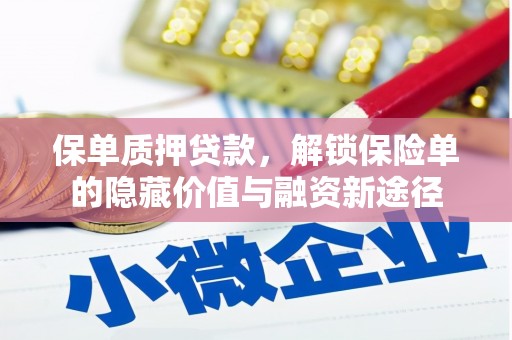 宁江保单质押贷款，解锁保险单的隐藏价值与融资新途径