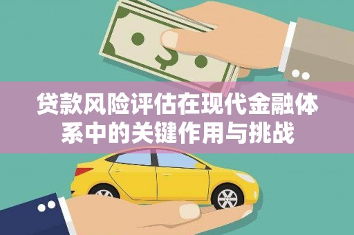 宁江贷款风险评估在现代金融体系中的关键作用与挑战