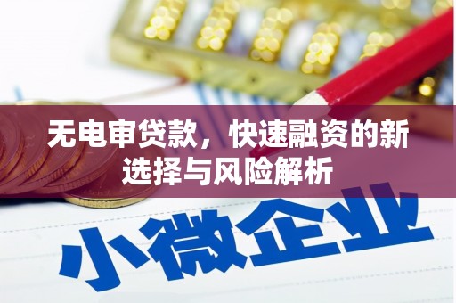 宁江无电审贷款，快速融资的新选择与风险解析