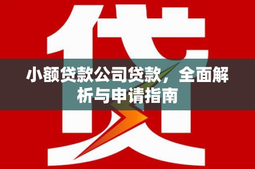 宁江小额贷款公司贷款，全面解析与申请指南