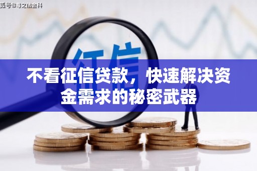 宁江不看征信贷款，快速解决资金需求的秘密武器