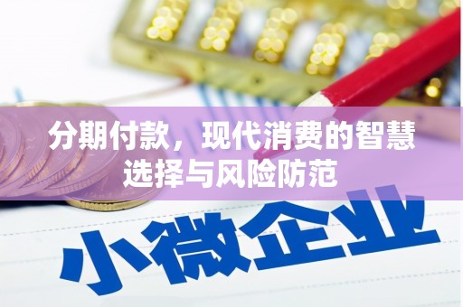 宁江分期付款，现代消费的智慧选择与风险防范