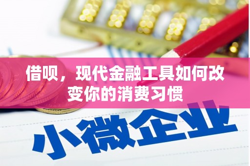 宁江借呗，现代金融工具如何改变你的消费习惯