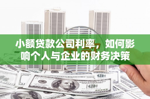 宁江小额贷款公司利率，如何影响个人与企业的财务决策