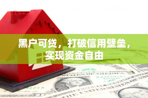 宁江黑户可贷，打破信用壁垒，实现资金自由