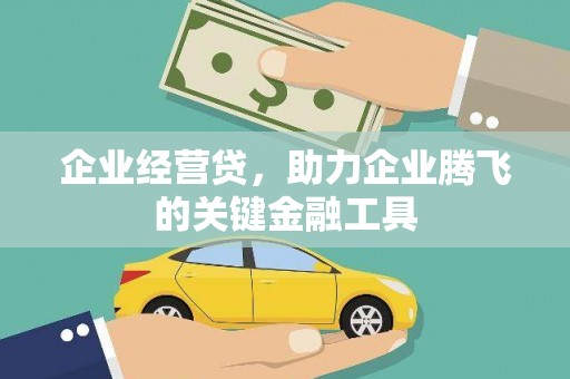 宁江企业经营贷，助力企业腾飞的关键金融工具