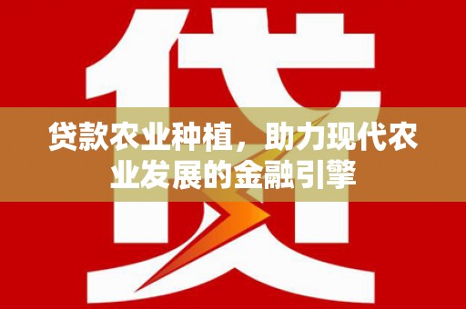 宁江贷款农业种植，助力现代农业发展的金融引擎