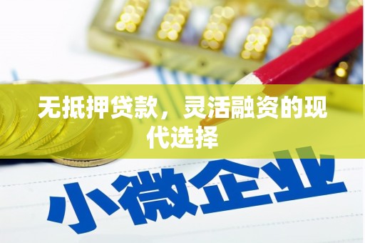 宁江无抵押贷款，灵活融资的现代选择