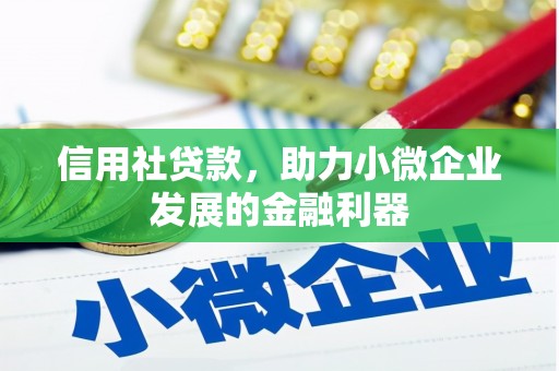 宁江信用社贷款，助力小微企业发展的金融利器