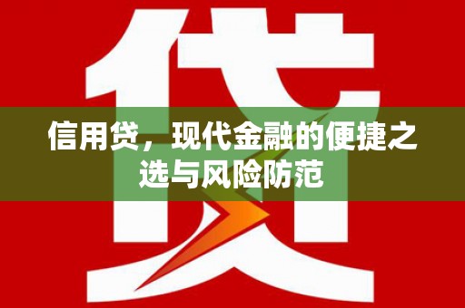 宁江信用贷，现代金融的便捷之选与风险防范