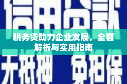 宁江税务贷助力企业发展，全面解析与实用指南