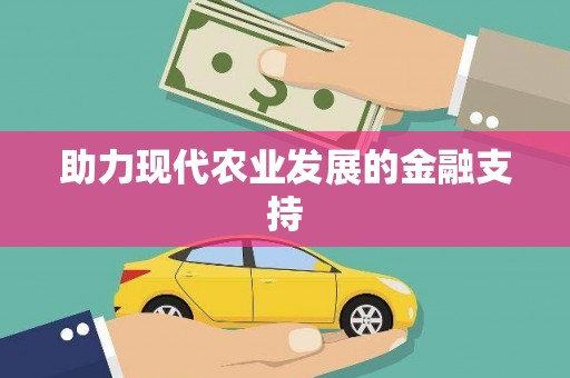 宁江助力现代农业发展的金融支持